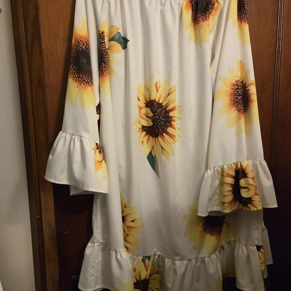 Sunflower Off-Shoulder Ruffle Tunic - Picture 3 of 5